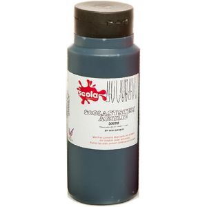 Peinture Acrylique Noire 500 Ml - Neuf