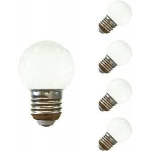 SJZG-E27 G45 Ampoule Led 2W Blanc Froid, Imperm&eacute;able, 2W G45 Ampoule &Eacute;co&eacute;nerg&eacute;tique, Ampoule Mini Globe, Pour No&euml;l, Halloween, D&eacute;coration De F&ecirc;te De Mariage, Ac 220-240V, 5 Paquets - Neuf