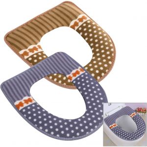 Coussin de si&egrave;ge de toilette de qualit&eacute; sup&eacute;rieure avec fermeture Velcro, doux et &eacute;pais, lavable et r&eacute;utilisable. - Neuf