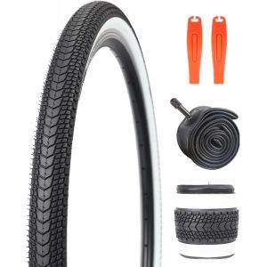 Subzonal-Lot De 1/2 Pneus De V&eacute;lo Vtt 26 X 1,75"" + Chambre &Agrave; Air 26 X 1,75/2,125"" + 2 D&eacute;monte-Pneus Pour Vtt / V&eacute;lo De Ville / V&eacute;lo De Route - Neuf