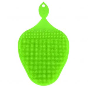Hjlian Eponge A Vaisselle Double Face En Silicone, Outil De Nettoyage Multifonction Pour La Cuisine (Vert) - Neuf