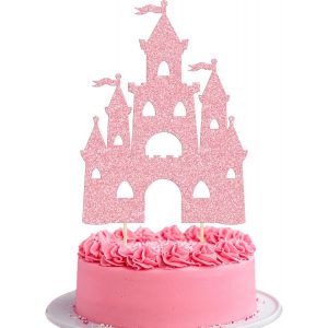 D&eacute;coration De G&acirc;teau D'anniversaire Ch&acirc;teau &Agrave; Paillettes Sur Le Th&egrave;me Du Ch&acirc;teau De Princesse,Pics De G&acirc;teau D'anniversaire Pour Princesse,Prince,Anniversaire,F&ecirc;te Pr&eacute;natale,Fournitures De.[Y194] - Neuf