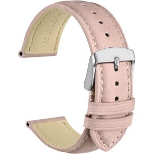 Bracelets De Montre En Cuir Vintage Avec Boucle En Argent Inoxydable, Bande De Remplacement 14mm 16mm 18mm 19mm 20mm 21mm 22mm 23mm 24mm - Neuf