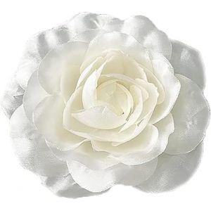 Kalvd-Broches En Soie Beige En Forme De Fleur De Cam&eacute;lia-Broche Classique Pour Mariage,F&ecirc;te,Banquet Pour Femme-&Eacute;l&eacute;gantes Et Belles &Eacute;pingles &Agrave; Revers-Pour Robe,C&eacute;r&eacute;monie,V&ecirc;tements,Accessoires De - Neuf