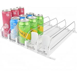 Mevronisshop-Distributeur Automatique De Canettes Pour R&eacute;frig&eacute;rateur, Organisateur De Boissons &Agrave; Pousser Automatique, Organisateur De Canettes De Bi&egrave;re Soda Pour R&eacute;frig&eacute;rateur, Garde-Manger, Organise - Neuf
