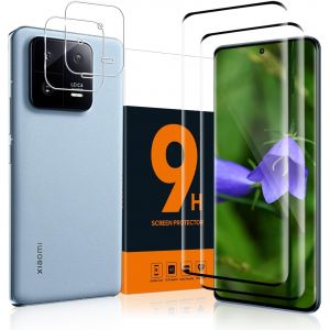 KAL-Film De Protection D'&Eacute;cran En Verre Blind&eacute; Pour Xiaomi 13 Pro 5G -Duret&eacute; 9H -Anti-Rayures -Pas De Bulles -Ultra Transparent -Anti-Huile -Protection Des Bords Ronds 3D -Protection - Neuf