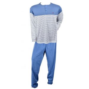 Pyjama Homme Long Sweet Secret C2708 Mariniere Bleu - Neuf
