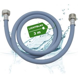 Rallonge De Tuyau D'Alimentation Avec Filetage M&eacute;tallique I 3,0 M I Raccord Pour Machine &Agrave; Laver Et Lave-Vaisselle I 3/4"" I[LAV0442] - Neuf