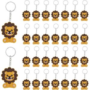 KAL-30 Pièces Mini Lion Porte Clé, Porte-Clés Animaux Lion, Keychains Pour Les Cadeaux Des Enfants Pour Noël Enfants Cadeau De Fête, Birthday Party Fournitures, Clés, Portefeuilles - Neuf