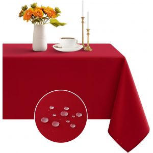 Nappe Rectangulaire Orange 140 X 240 Cm,Fabriquée En Polyester 210gsm De Haute Qualité, Imperméable,Anti-Tache,Pour Repas D'halloween, Fêtes D'automne,Décorations Intérieures Et Extérieures - Neuf
