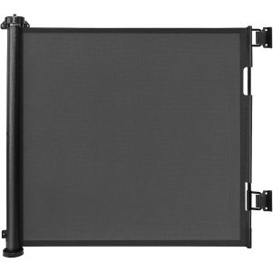 Barri&egrave;re De S&eacute;curit&eacute; R&eacute;tractable Escalier Pour B&eacute;b&eacute;s Enfant Et Chiens,0-150 Cm De Large,Barriere De Securite Enroulable Pour Escaliers,Couloirs,Int&eacute;rieurs Et Ext&eacute;rieurs Noir - Neuf