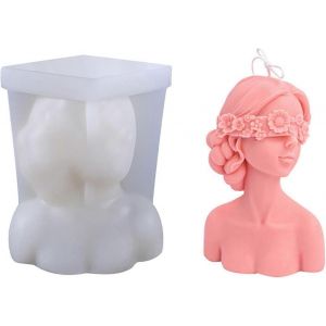 Moule De Bougie En Silicone Femme 3d Bougie De Bricolage Moule De Fabrication De Moule En Silicone Fait Maison Pour La Fabrication De Parfum De Savon - Neuf