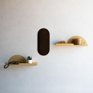 Set 2 Tablette Murale Flottante 35 Cm Avec Crochets | &Eacute;tag&egrave;res De Salle De Bain Pour Decoration Salle De Bain, Vide Poche Entree | &Eacute;tag&egrave;re Murale Cuisine, &Eacute;tag&egrave;re &Agrave; &Eacute;pices Murale (2, Gris) - Neuf