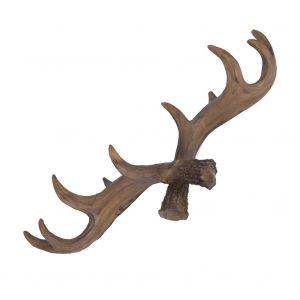 Porte-manteau mural decoratif retro Antler Novel de style americain (marron fonce) - Neuf