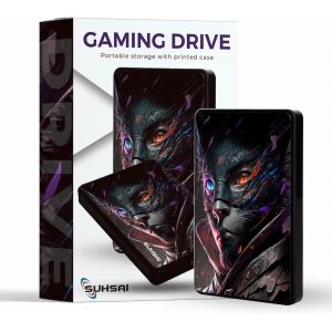 Disque Dur Externe Imprimé 320 Go Disque Dur De Jeu Portable Disque Dur De Sauvegarde Usb 3.0 Lecteur De Stockage De Données Compatible Avec Mac Desktop Pc Ps4 Ps5 Xbox One - Ninja Cat Print - Neuf
