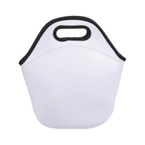 Sublimation Blanc Sac &Agrave; Lunch R&eacute;utilisable Isol&eacute; Thermique Bo&icirc;te &Agrave; Lunch &Eacute;tui De Transport Sacs Fourre-tout avec Zipp - Neuf