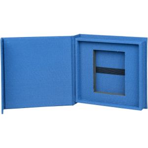 Boîtier USB pour 1 clé USB avec fenêtre d'image,boîte de rangement Flash Drive (bleu foncé) - Neuf