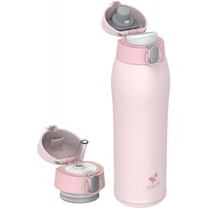 Gourde Isotherme, 350ml/500ml/750ml Bouteille Isotherme, Gourde Enfant En Acier Inox 18/8, Gourde Sport Anti-Fuite, Mug Isotherme Sans Bpa Pour Sport, Extérieur Et Quotidien - Neuf