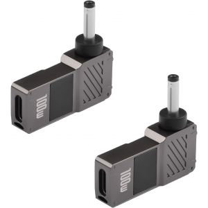 THEF-2pcs USB C vers Ordinateur Portable Adaptateur de Charge Femelle C vers mâle DC 3,5 x 1,35mm Seau 20v USB Type C entrée à dc35135 convertisseur d'alimentation jusqu'à 100W (DC35135) - Neuf