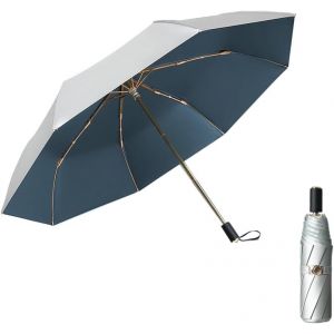 Parapluie De Protection Uv, Parasol Portable, Imperm&eacute;able Et Protection Uv &Agrave; 99,9 %, Parapluie Personnel Compact, Parapluie De Golf Avec Rev&ecirc;tement Noir Double Anti-Uv - Neuf