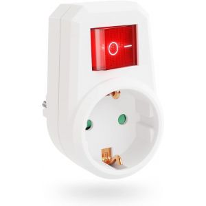 adaptateur de prise avec interrupteur - prise electrique avec disjoncteur - prise electrique avec interrupteur - prise interrupteur - interrupteur prise - interrupteur avec prise - Neuf
