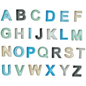 Ensemble De Jouets De Bain En Silicone Souple Avec Lettres Et Blocs, 26 Pi&egrave;ces, Pour Enfants De Plus De 3 Ans, Jeu &Eacute;ducatif Pr&eacute;scolaire-Syst&egrave;me Bleu - Neuf