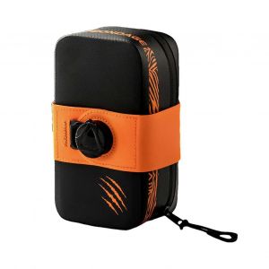 Sacoche De Selle De V&eacute;lo Avec Fixation Facile, Orange - Neuf