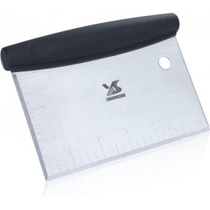 KALANKA-Spatule cuisson P&acirc;tisserie Cutter Bonne prise en main &agrave; p&acirc;tisserie Grattoir en acier inoxydable P&acirc;te Cutter - Neuf