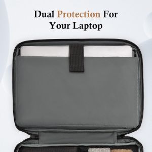 Housse pour ordinateur portable 15, 15,6 et 16 pouces, étanche, avec 4 couches de protection, compatible avec MacBook, HP, Dell et Lenovo. - Neuf