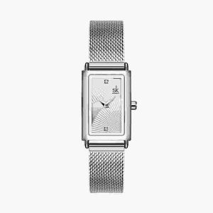 Montre &Agrave; Quartz Rectangulaire Pour Femme, Id&eacute;ale Pour Le Travail Ou Les Loisirs - Neuf
