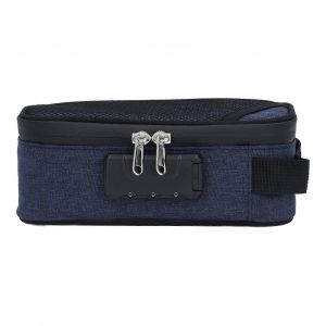 Sac Anti-Odeur Avec Serrure Conteneur De Valise Anti-Odeur De Charbon Actif Portable Pour Voyage Bleu Fonc&eacute; - Neuf