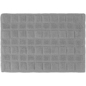 KAL-Descente De Bain Coton, 60 X 40 Cm, Antidérapant, Lavable, Tapis De Baignoire, Sortie De Douche, Gris - Neuf