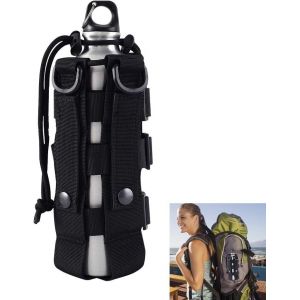 Pochette Tactique Pour Bouteille D'eau Militaire Molle - &Eacute;tanche - Sangle R&eacute;glable - Avec Cordon De Serrage - Pour Randonn&eacute;e, Camping, Voyage, Sport - Neuf