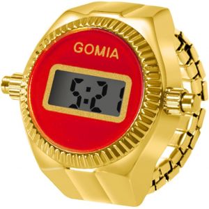 Bague Montre Extensible Num&eacute;rique,Montre Bague Femme Homme Doigt Ajustable,Bague Montre Etanche 1atm Fantaisie,Cadran Rond,Cadeau Pour Femme Et Homme.[J497] - Neuf