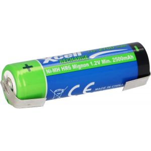 Batterie AA Mignon 1,2 V 2700 mAh NiMH avec cosse &agrave; souder U rechargeable + faible auto-d&eacute;charge - Neuf