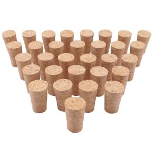 Bouchon En Bois,Bouchons,Bouchon De Bière En Bois De Liège Effilé Pour L'artisanat De La Vinification,Pour Le Vin 30pcs - Neuf