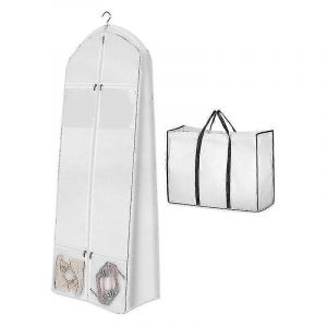 Portable 70 pouces Robe De Mari&eacute;e V&ecirc;tement Sac Avec Mari&eacute;e Sac Fourre-tout 8 Pouces Gousset Robe Sacs Pour Robes Longues - Neuf