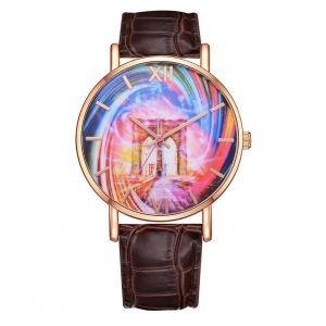 Lvpai Dreamy Women Casual Analog Display Quartz Movement Montre-Bracelet (Marron) - Neuf