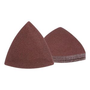 15 Feuilles De Papier De Verre Pour Ponceuse À Souris - [120 Grains, 3-1/8""] Feuilles Ponçage Triangulaires À Fixation Magique Assorties | Papier De Verre À L'oxyde D'aluminium - Neuf