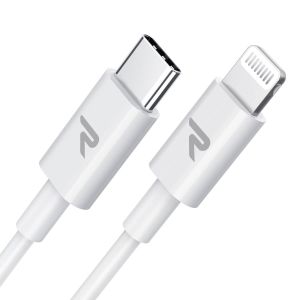 Rampow Cable Usb C Iphone 2M [C94 Mfi Certifi&eacute;], Cable Iphone Vers Lightning Charge Rapide Pd 3.0 Pour Iphone 14/13/13 Pro/13 Pro Max/12/12 Mini/12 Pro/11/Xr/Xs/X/8, Ipad Air/Mini - Blanc[Z160] - Neuf