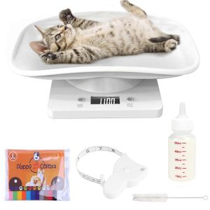 Mini Balance Num&eacute;rique Lcd Avec M&egrave;tre Ruban, Biberon, Colliers, Balance De Salle De Bain, Outils De Cuisine, Mesure Du Poids Pour Petits Animaux, Bijoux, Aliments (Jusqu'&agrave; 15 Kg) - Neuf