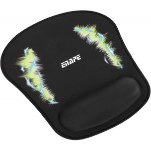 JGD-Wrist Tapis de Souris Ergonomique avec Repose-Main et Coussin en Gel, Design &eacute;l&eacute;gant pour Confort et Protection des Poignets, pour Le Bureau et Le Bureau &agrave; Domicile (Jaune) - Neuf