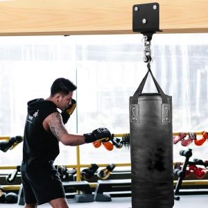 Support De Sac De Frappe, Accrocheur De Poutre En Acier, Fixation Poutre Pour Sac De Boxe, Rotation &Agrave; 360 &deg;, Support De Sac Lourd Pour La Boxe, Le Kickboxing, Mma, R&eacute;siste &Agrave; 400 Kg De Pesanteur - Neuf