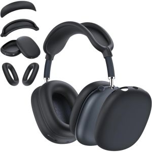 LORANKA-Coque 4 en 1 en silicone pour &eacute;couteurs AirPods Max, coussinets anti-rayures/oreillettes/bandeau/coussinets de bandeau Max pour AirPod Max, accessoires de protection en silicone pour Apple Ai - Neuf