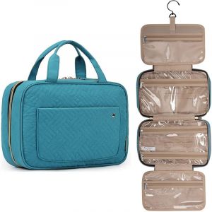 Trousse de toilette de voyage à suspendre pour femme (bleu marine) - Neuf