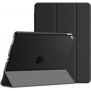 Coque Pour Ipad Pro 12,9 (1&egrave;re Et 2&egrave;me G&eacute;n&eacute;ration, Mod&egrave;les 2015 Et 2017), Housse &Eacute;tui Rabat &Agrave; Fonction R&eacute;veil/Sommeil Automatique (Noir) - Neuf