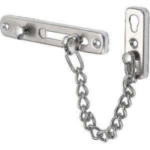 Chaîne de porte de sécurité Limiteur de porte étroite Serrure de porte antivol à ressort avec vis pour porte intérieure de la maison,finition brossée en acier inoxydable - Neuf