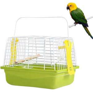 Oiseau Transporteur Cage De Voyage Avec Poign&eacute;e Et Base Nette Pour Les Gris D'afrique Conure Cockatiel - Neuf