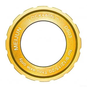 En Alliage D'aluminium De Disque Centerlock Bague Couvrir Les Rotors S'adapte 9/12/15/20mm Axe Transversal Moyeux &Agrave; Frein &Agrave; Disque Adaptateur Antirouille &Agrave; L'huile D'or - Neuf