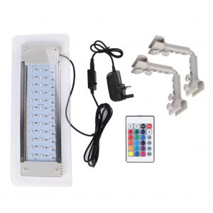 Hjlian Lampe Led Rvb Pour Aquarium, Eclairage A Pince Pour Plantes Aquatiques, 100-240 V (Prise Britannique Hl-480b) - Neuf